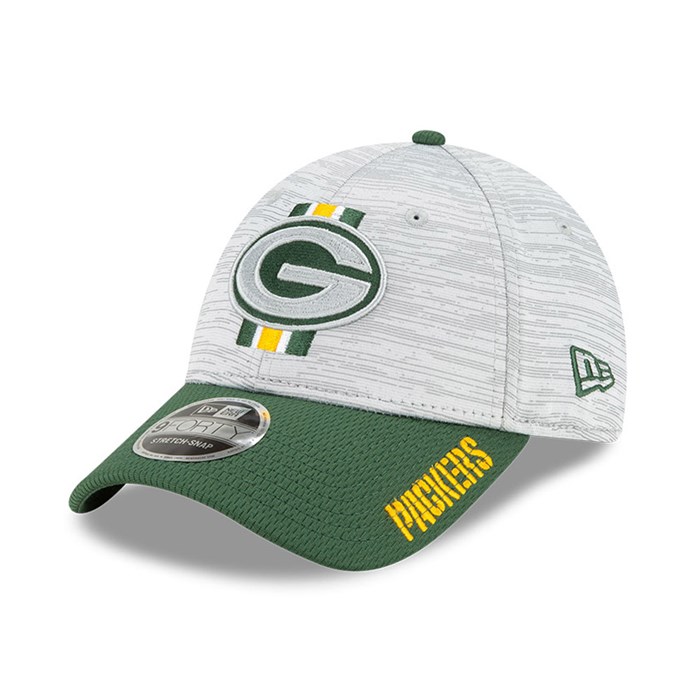 Green Bay Packers NFL Training 9FORTY Stretch Snap Lippis Vihreä - New Era Lippikset Outlet FI-328079